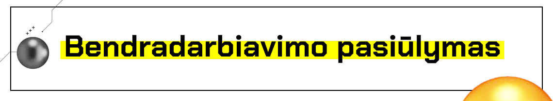 Technorama partnerystės ir bendradarbiavimo pasiūlymo skiltis. Bendradarbiavimo pasiūlymas partneriams.